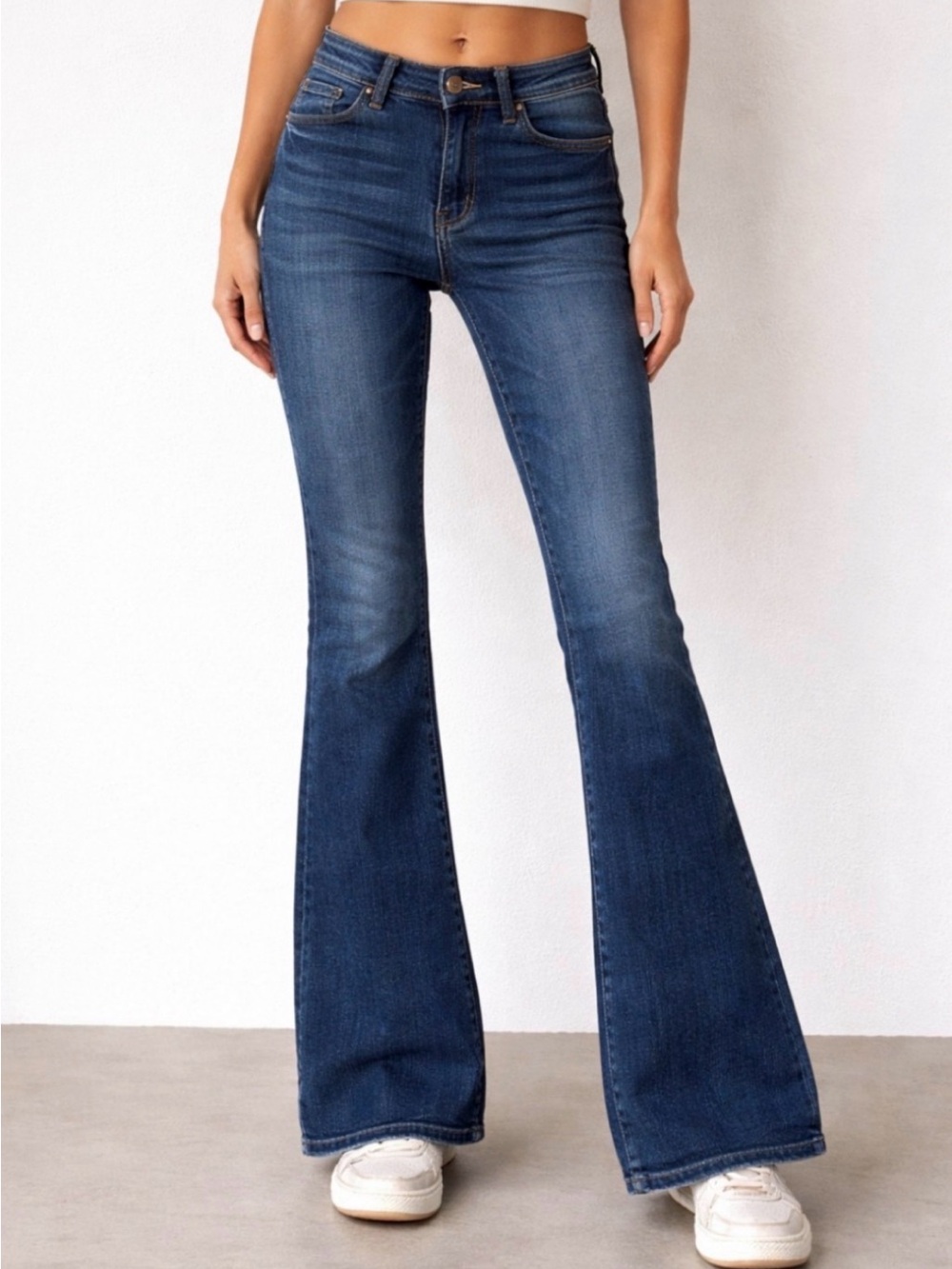 Vigoss Thr Jagger High-Rise Slim Boot Cut Dark Blue jeans 27/33